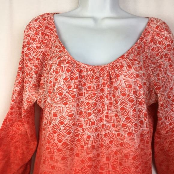 Lucky Brand Womans Top Size Small Orange Ombre - Picture 2 of 8